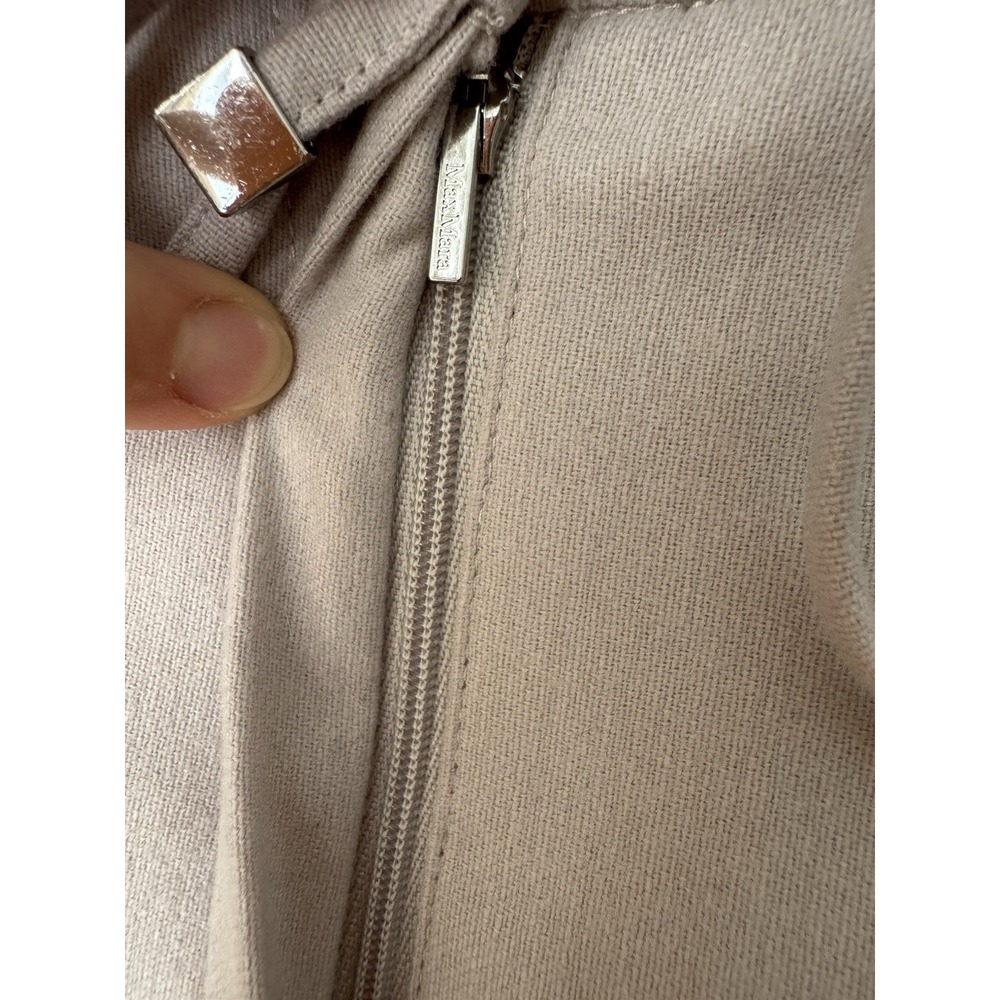 S Max Mara - Floria Stretchy Waist Wool Size 42 IT 8 uS Dusty Pink - Picture 5 of 12